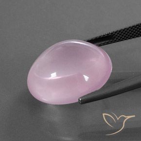 Quartzo Rosa Luz rosa Natural 19.96ct, oval, Transparente