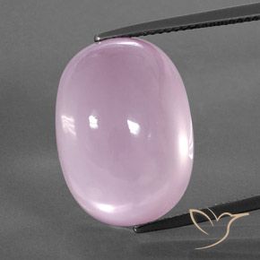 Quartzo rosa rosa natural 30,02ct, corte oval, transparente