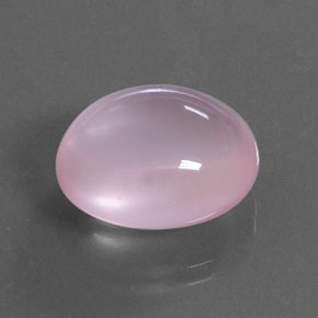 Quartzo rosa rosa natural 14,05ct, corte oval, transparente