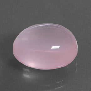 Quartzo rosa rosa natural 14,01ct, corte oval, transparente