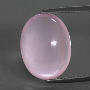 Quartzo Rosa Luz rosa Natural 12.59ct, Corte Oval, Transparente