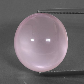 Quartzo rosa rosa claro natural 15,98ct, corte oval, transparente