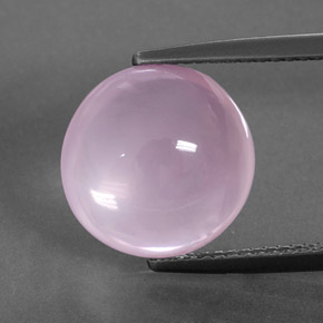 Quartzo rosa rosa natural 7,23ct, corte redondo, transparente