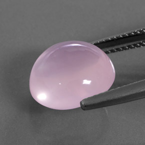 Quartzo rosa rosa natural 7,23ct, corte redondo, transparente