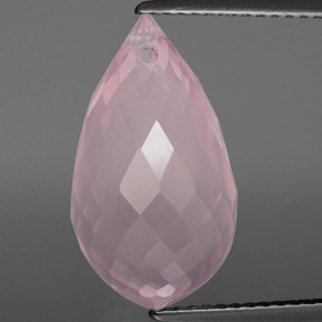 Quartzo Rosa rosa rosa Natural 9.33ct, Briolette, Transparente