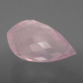 Quartzo Rosa rosa rosa Natural 9.33ct, Briolette, Transparente