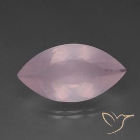 20.36ct Natural rosa médio Quartzo Rosa, Marquesa, Transparente