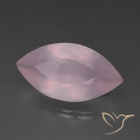 Quartzo Rosa rosa médio Natural 20.36ct, Marquesa, Transparente