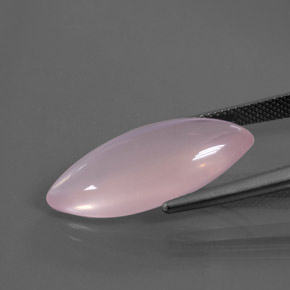 Quartzo rosa rosa natural 12,09ct, marquise, transparente