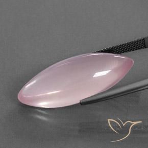 Quartzo Rosa rosa rosa médio Natural 21.90ct, Marquesa, Transparente