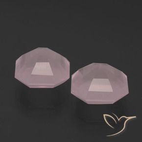 Pedras preciosas de Quartzo Rosa Luz rosa natural de 9.80 ct, Corte Octógono / Esmeralda, Transparente
