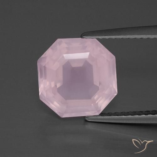 4.03ct Natural Rosa chiclete Quartzo Rosa, Corte Esmeralda, Transparente