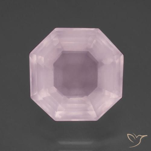 10.48ct Natural Rosa chiclete Quartzo Rosa, Corte Esmeralda, Transparente