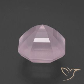 Quartzo Rosa Luz rosa Natural 10.89ct, Corte Octógono / Esmeralda, Transparente