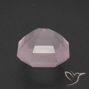 Quartzo Rosa Luz rosa Natural 10.27ct, Corte Octógono / Esmeralda, Transparente