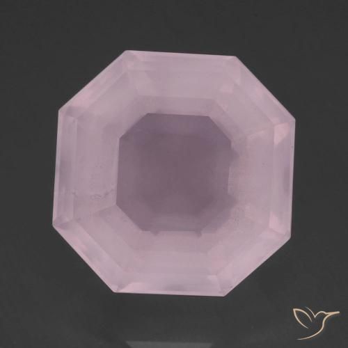 14.53ct Natural rosa rosa Quartzo Rosa, Corte Esmeralda, Transparente