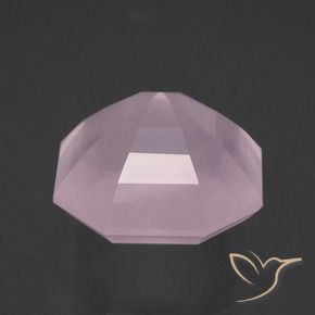 Quartzo Rosa rosa rosa Natural 14.53ct, Corte Octógono / Esmeralda, Transparente