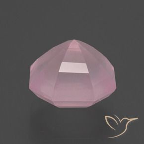 Quartzo rosa rosa natural 4,37ct, corte esmeralda, transparente