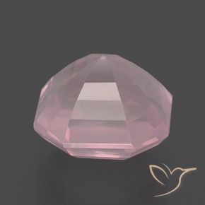 Quartzo Rosa rosa rosa médio Natural 6.97ct, Corte Octógono / Esmeralda, Transparente