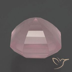 Quartzo Rosa rosa rosa Natural 9.53ct, Corte Octógono / Esmeralda, Transparente
