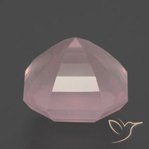 Quartzo Rosa rosa rosa médio Natural 9.06ct, Corte Octógono / Esmeralda, Transparente