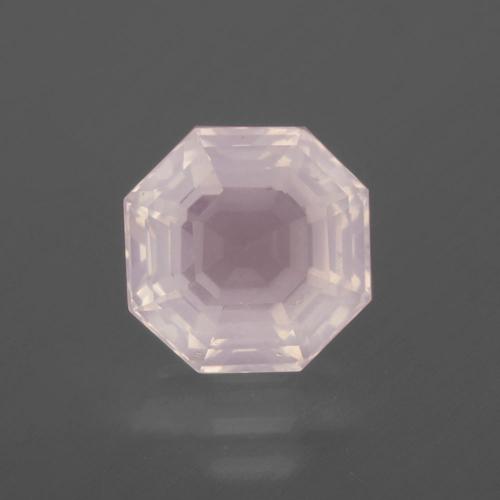 Quartzo rosa rosa natural 2,71ct, corte esmeralda, transparente