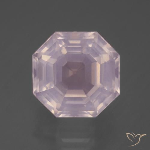 7.88ct Natural Luz rosa Quartzo Rosa, Corte Esmeralda, Transparente