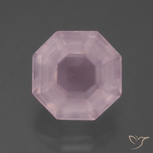 7.64ct Natural rosa rosa Quartzo Rosa, Corte Esmeralda, Transparente