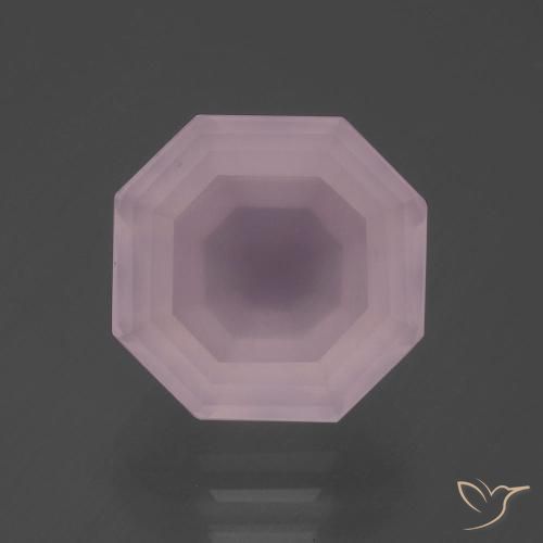 7.34ct Natural Luz rosa Quartzo Rosa, Corte Esmeralda, Transparente
