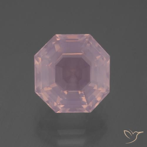 5.77ct Natural rosa rosa Quartzo Rosa, Corte Esmeralda, Transparente