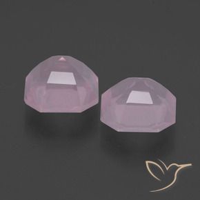 Pedras preciosas de Quartzo Rosa Luz rosa natural de 6.00 ct, Corte Octógono / Esmeralda, Transparente