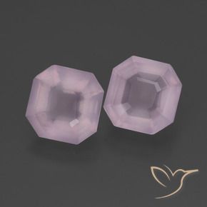 Pedras preciosas de Quartzo Rosa Luz rosa natural de 4.64 ct, Corte Octógono / Esmeralda, Transparente