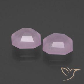 Pedras preciosas de Quartzo Rosa Luz rosa natural de 4.64 ct, Corte Octógono / Esmeralda, Transparente