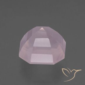 Quartzo Rosa Rosa chiclete Natural 7.39ct, Corte Octógono / Esmeralda, Transparente