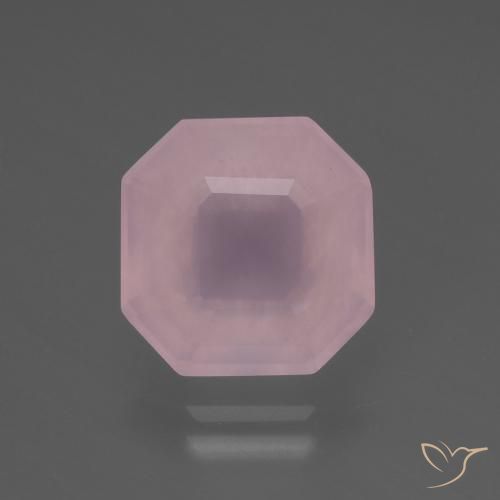 5.84ct Natural rosa rosa Quartzo Rosa, Corte Esmeralda, Transparente