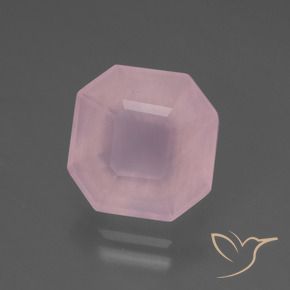 Quartzo Rosa rosa rosa Natural 5.84ct, Corte Octógono / Esmeralda, Transparente