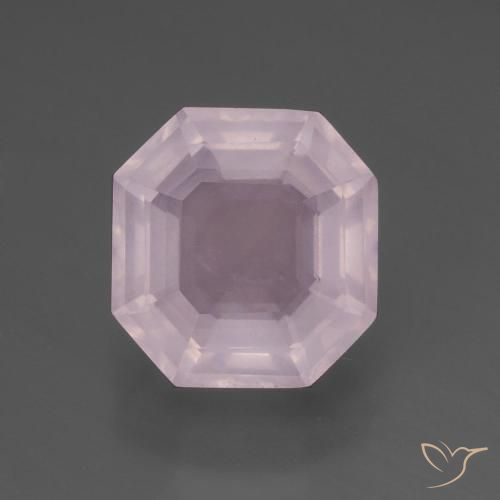 6.48ct Natural Rosa chiclete Quartzo Rosa, Corte Esmeralda, Transparente