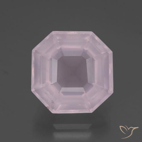 9.44ct Natural Rosa Claro Rosa Quartzo Rosa, Corte Esmeralda, Transparente