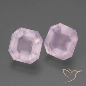 Pedras preciosas de Quartzo Rosa Luz rosa natural de 4.40 ct, Corte Octógono / Esmeralda, Transparente