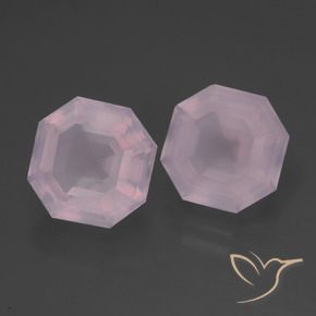Pedras preciosas de Quartzo Rosa Luz rosa natural de 8.96 ct, Corte Octógono / Esmeralda, Transparente