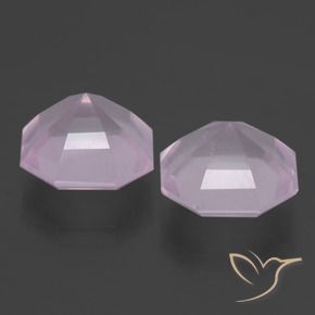 Pedras preciosas de Quartzo Rosa Rosa bem claro natural de 11.24 ct, Corte Octógono / Esmeralda, Transparente