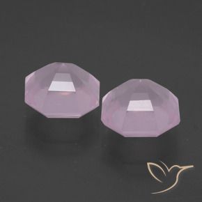 Pedras preciosas de Quartzo Rosa Luz rosa natural de 5.33 ct, Corte Octógono / Esmeralda, Transparente
