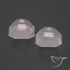 Pedras preciosas de Quartzo Rosa Rosa bem claro natural de 6.76 ct, Corte Octógono / Esmeralda, Transparente