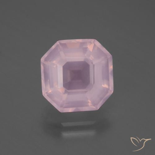 4.99ct Natural Rosa chiclete Quartzo Rosa, Corte Esmeralda, Transparente