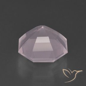 Quartzo Rosa Rosa Claro Rosa Natural 4.18ct, Corte Octógono / Esmeralda, Transparente
