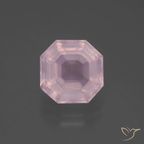 4.20ct Natural Luz rosa Quartzo Rosa, Corte Esmeralda, Transparente
