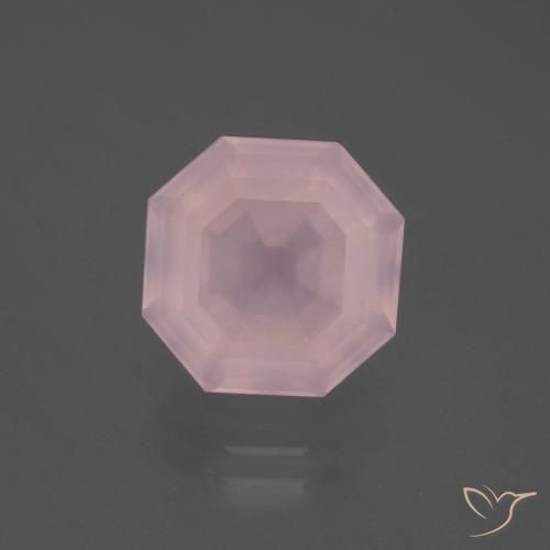 4.94ct Natural Rosa Claro Rosa Quartzo Rosa, Corte Esmeralda, Transparente
