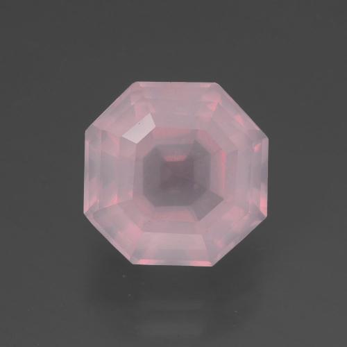 Quartzo Rosa rosa rosa Natural 3.64ct, Corte Esmeralda, Transparente