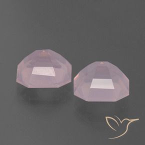 Pedras preciosas de Quartzo Rosa rosa rosa natural de 6.71 ct, Corte Octógono / Esmeralda, Transparente