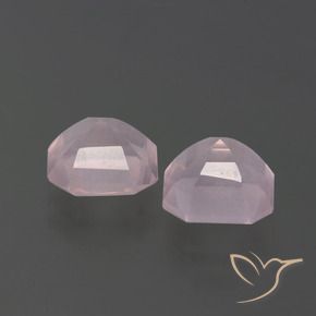 Pedras preciosas de Quartzo Rosa Luz rosa natural de 3.60 ct, Corte Octógono / Esmeralda, Transparente